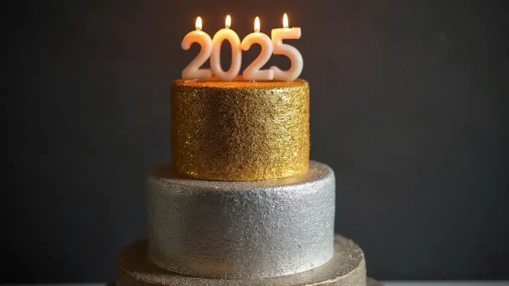 New Year’s Eve Sparkle Cake