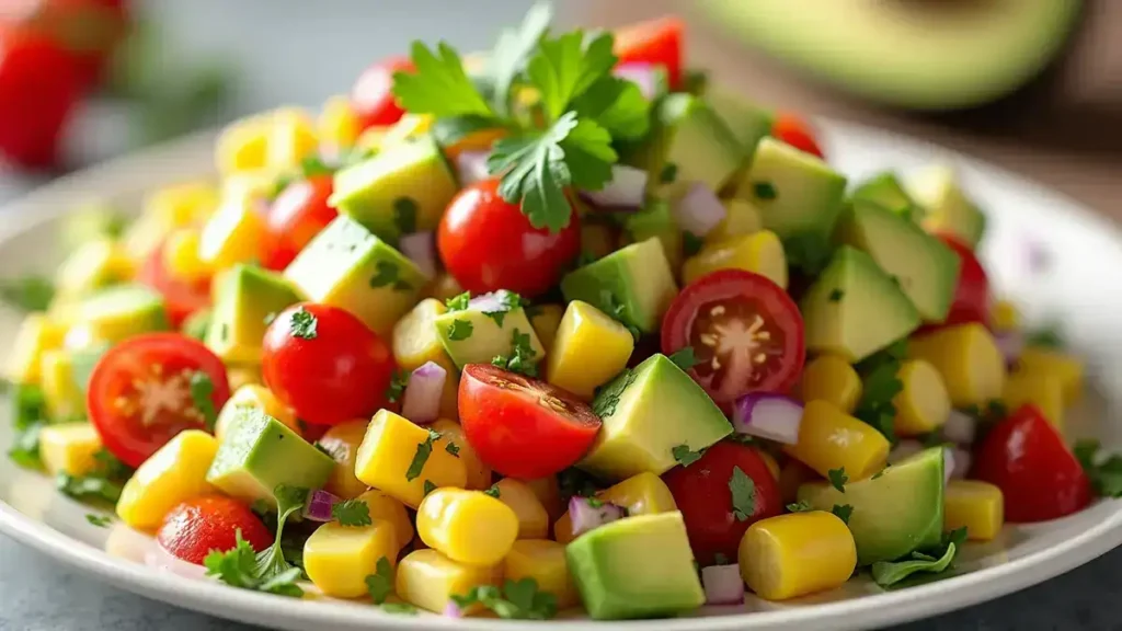 Vibrant Corn Tomato Avocado Salad