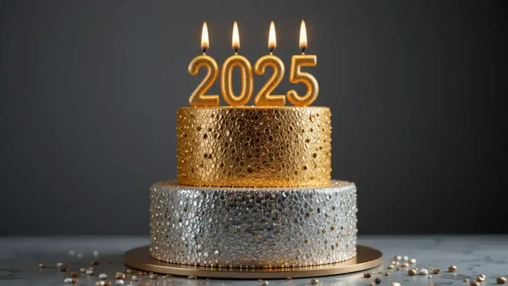 New Year’s Eve Sparkle Cake
