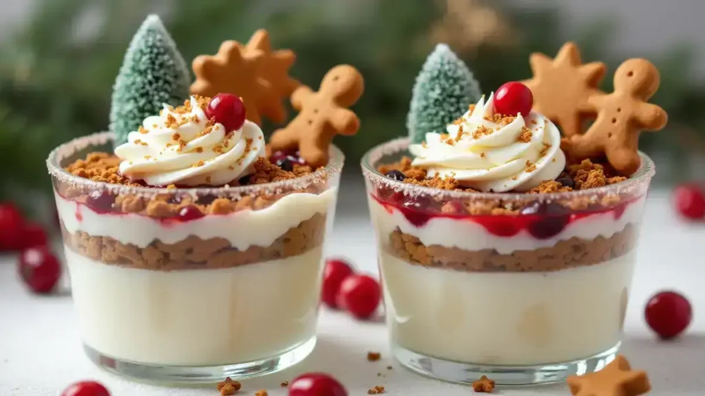 Festive Christmas Dessert Cups