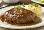 Hamburger Steak with Onions and Gravy