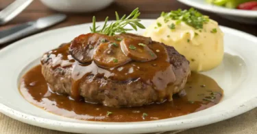 Hamburger Steak with Onions and Gravy