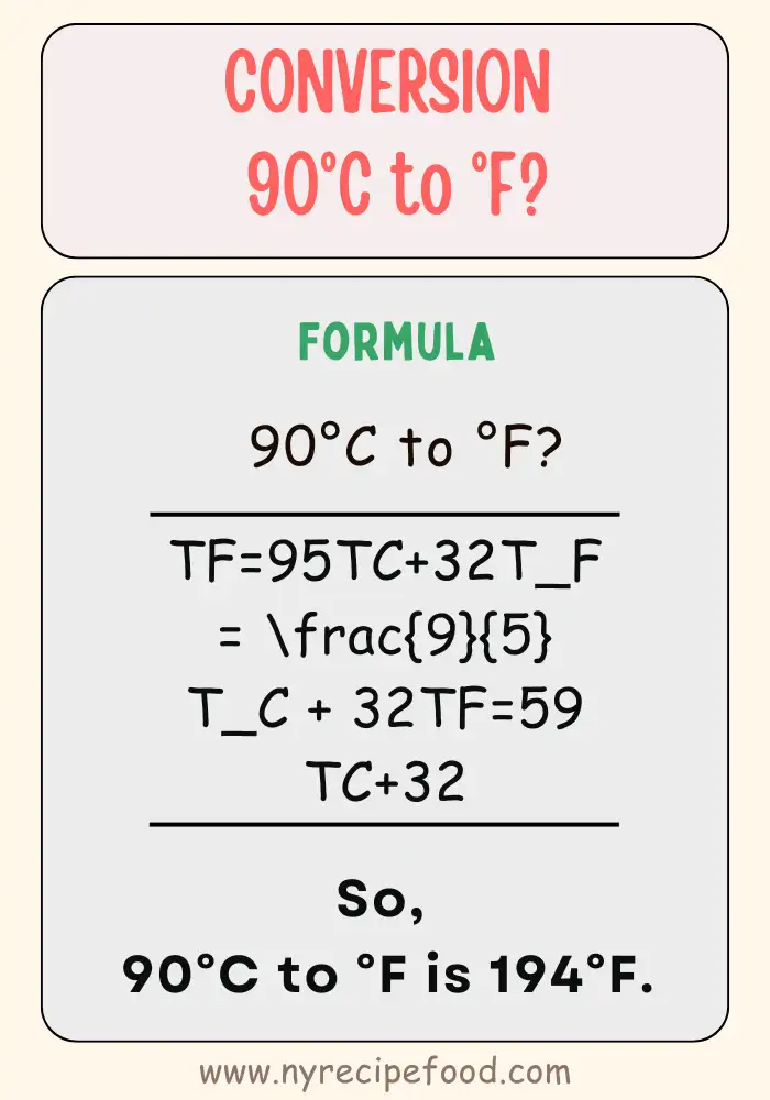 How to Convert 90°C to °F
