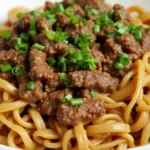 Mongolian Ground Beef Noodles: A Quick and Flavorful Dish