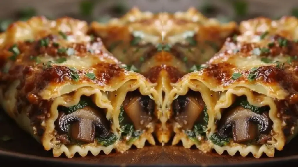 Spinach Lasagna Rolls