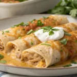 Simple Creamy Chicken Enchiladas Recipe