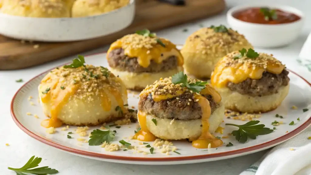 Garlic Parmesan Cheeseburger Bombs: Cheesy Goodness You’ll Love