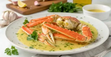Snow Crab Legs Garlic Butter Sauce Easy 20-Minute Dinner
