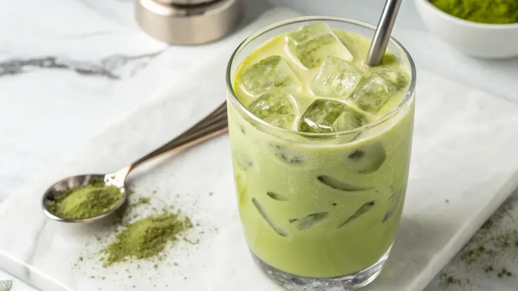 Iced Matcha Latte at home with expert tips, ingredient swaps, and answers to all your matcha questions.