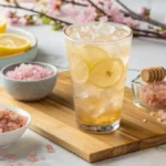 japanese pink salt recipe ingredients and how to use them in a simple morning detox drink for digestion and wellness.