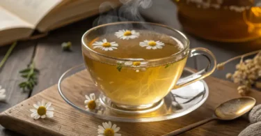 easy chamomile tea recipe with milk — a soothing, caffeine-free drink that promotes relaxation and better sleep.
