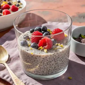 chia seed pudding recipe packed with fiber, protein, and healthy fats. Easy to make, vegan-friendly,