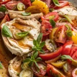 Heirloom Tomato Salad bursting with garden flavors—perfect for a simple, colorful summer dish that celebrates nature’s best tomatoes.
