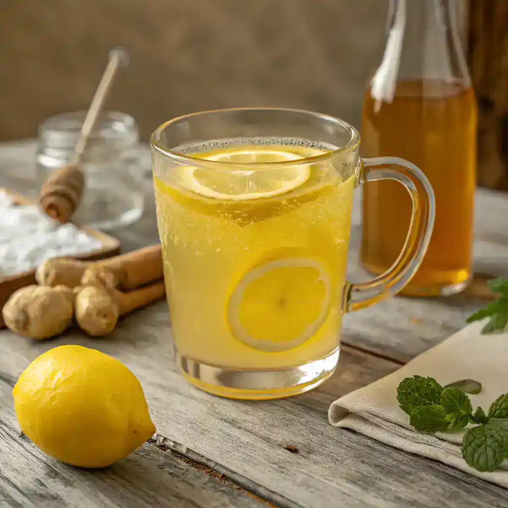 Creamy chia seed drink in a glass for the Natural Mounjaro Recipe, a fiber-rich natural weight loss recipe.