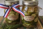 Easy Pickle Brine Recipe prepared in a saucepan on the stove