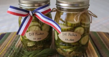 Easy Pickle Brine Recipe prepared in a saucepan on the stove