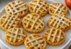 Freshly baked Apple Pie Cookies recipe served on a plate with golden crust and apple filling.