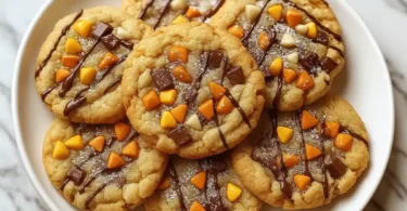 Freshly baked holiday cookies with pecans and cranberries, part of the Best Thanksgiving Cookie Recipes collection.