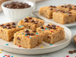 Mixing marshmallows and crispy rice cereal for Brown Butter Rice Crispy Treats
