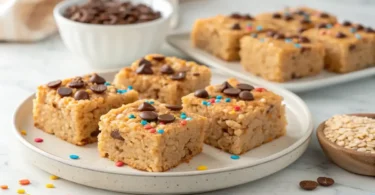 Mixing marshmallows and crispy rice cereal for Brown Butter Rice Crispy Treats