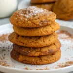 Freshly baked Pumpkin Cookies on a cooling rack