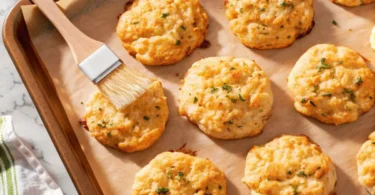 Freshly baked cheddar bay biscuit served warm with melted butter.