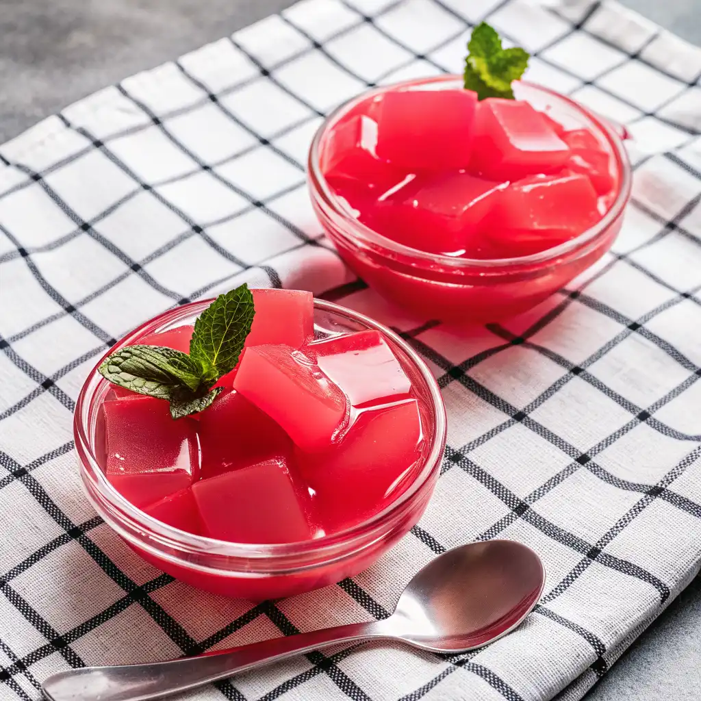 Layered Easy 3-Ingredient Keto Jello in a glass cup, showing lemon and berry flavors, perfect low-carb dessert for keto diets.