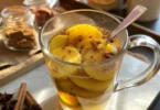 Homemade honey recipe for memory prepared with raw honey and warm water for brain health
